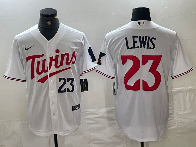 Men Minnesota Twins #23 Lewis White 2024 Nike Game MLB Jersey style 2->customized mlb jersey->Custom Jersey